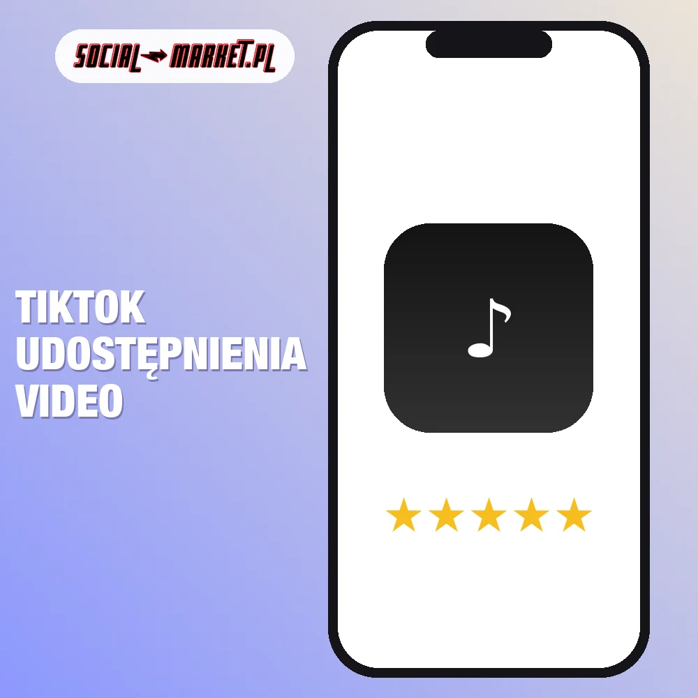 TikTok udostępnienia video 1 TikTok udostępnienia video, social-market.pl