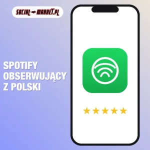 Spotify obserwujący z Polski, social-market.pl