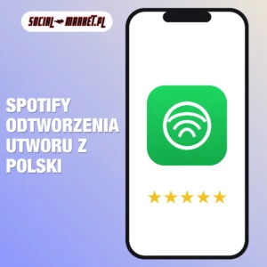 Spotify odtworzenia utworu z Polski, social-market.pl