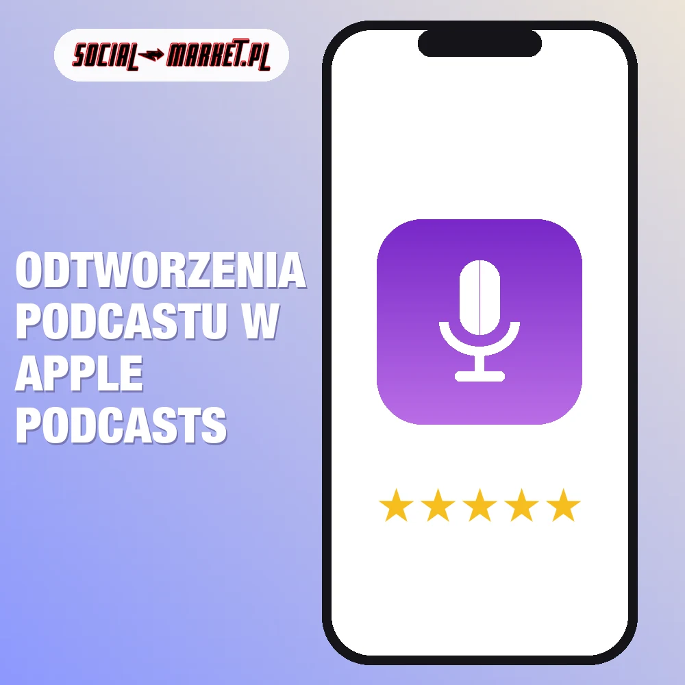 Odtworzenia podcastu w Apple Podcasts 1 Odtworzenia podcastu w Apple Podcasts, social-market.pl