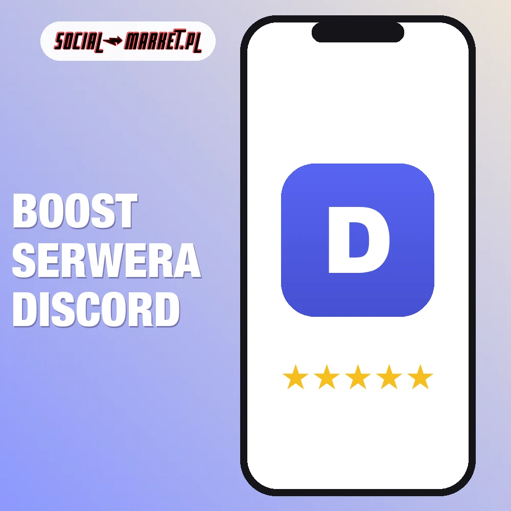 Boost serwera Discord 1 Boost serwera Discord, social-market.pl