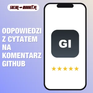 Odpowiedzi z cytatem na komentarz GitHub, social-market.pl