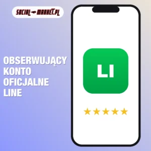 Obserwujący konto oficjalne LINE, social-market.pl