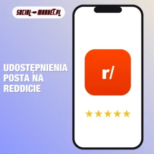 Udostępnienia posta na Reddicie, social-market.pl