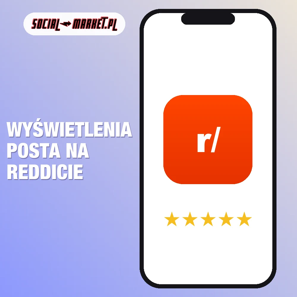 Wyświetlenia posta na Reddicie 1 Wyświetlenia posta na Reddicie, social-market.pl