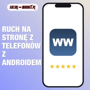 Ruch na stronę z telefonów z Androidem, social-market.pl