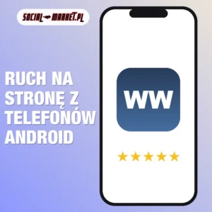 Ruch na stronę z telefonów Android, social-market.pl