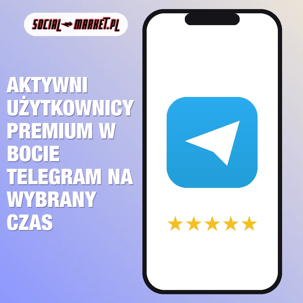 Aktywni użytkownicy Premium w bocie Telegram na wybrany czas 1 Aktywni użytkownicy Premium w bocie Telegram na wybrany czas, social-market.pl