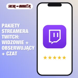 Pakiety streamera Twitch: widzowie + obserwujący + czat, social-market.pl