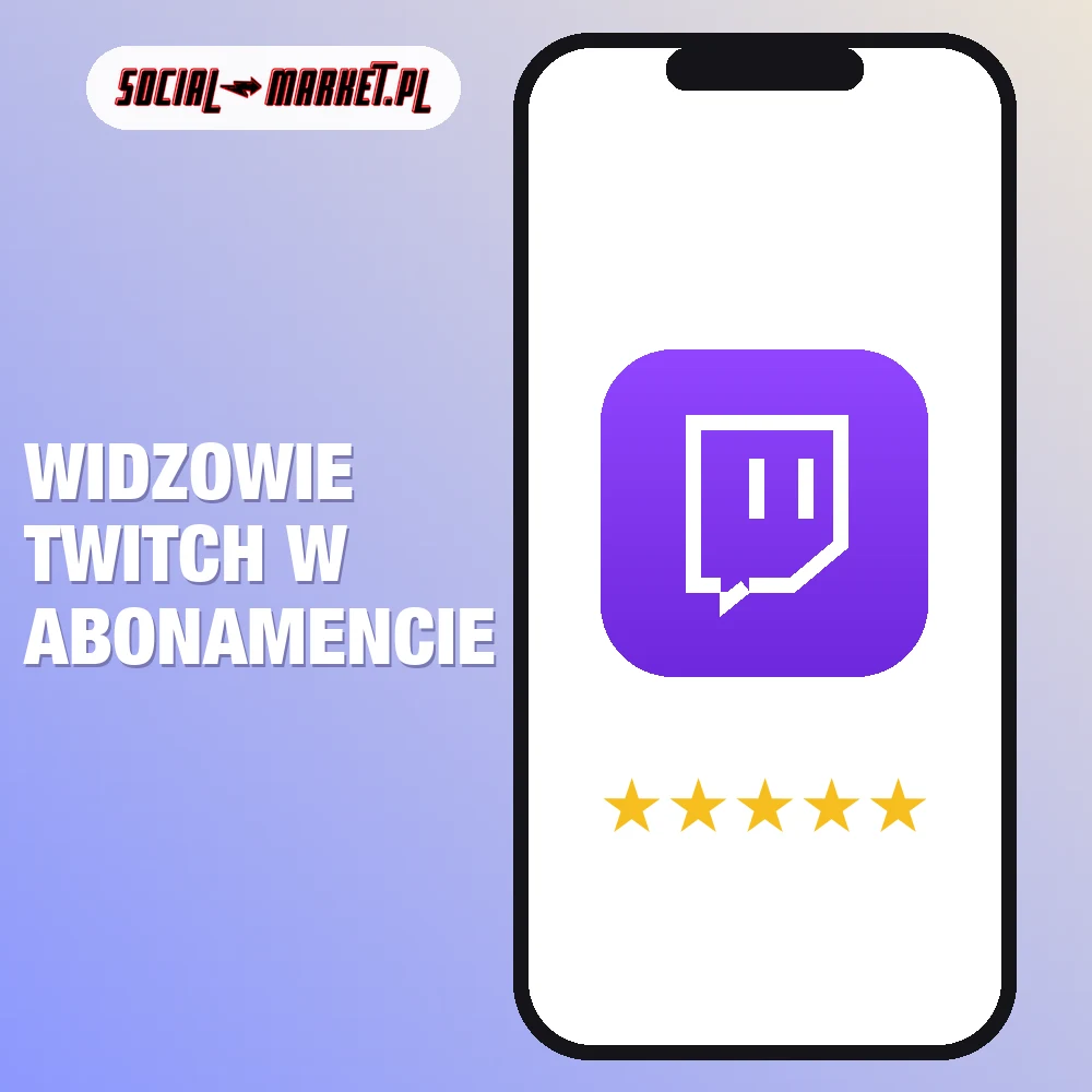 Widzowie Twitch w abonamencie 1 Widzowie Twitch w abonamencie, social-market.pl