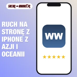 Ruch na stronę z iPhone z Azji i Oceanii, social-market.pl