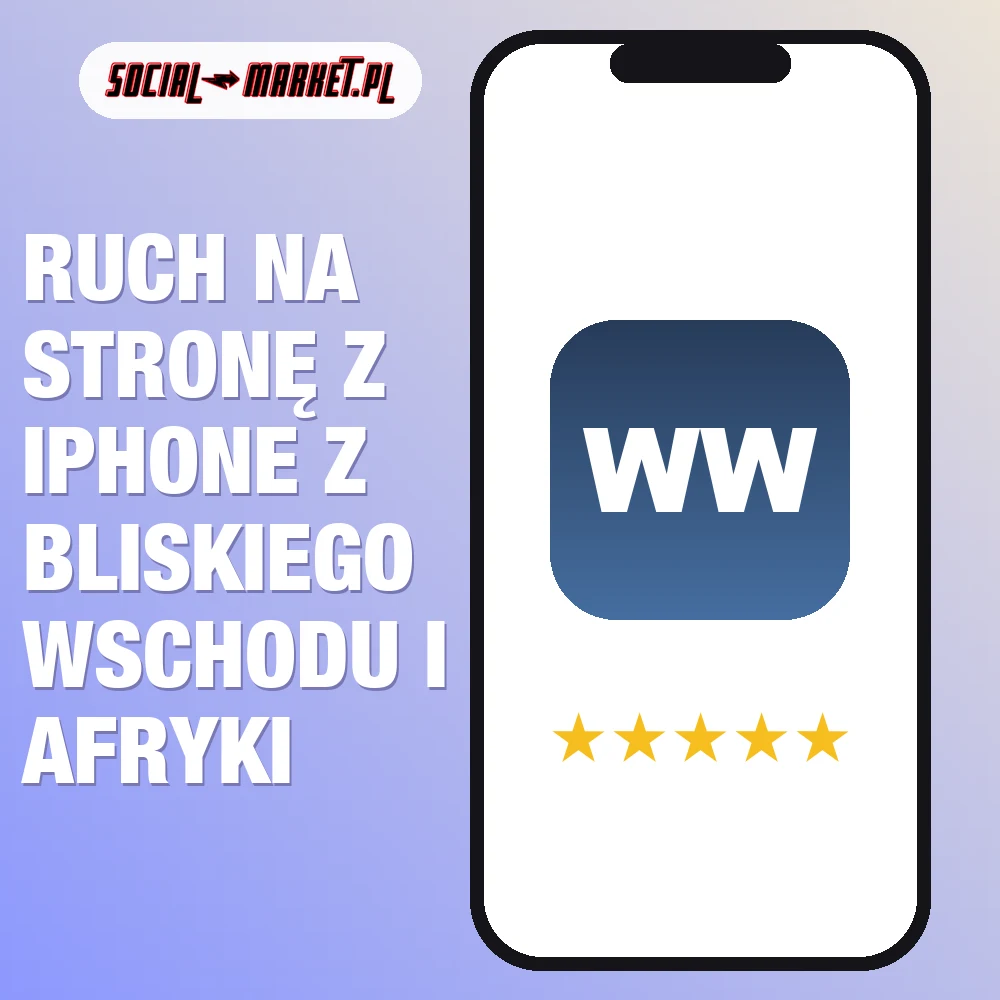 Ruch na stronę z iPhone z Bliskiego Wschodu i Afryki 1 Ruch na stronę z iPhone z Bliskiego Wschodu i Afryki, social-market.pl