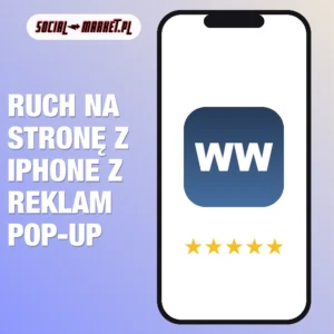 Ruch na stronę z iPhone z reklam pop-up, social-market.pl
