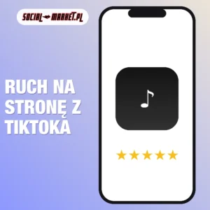 Ruch na stronę z TikToka, social-market.pl