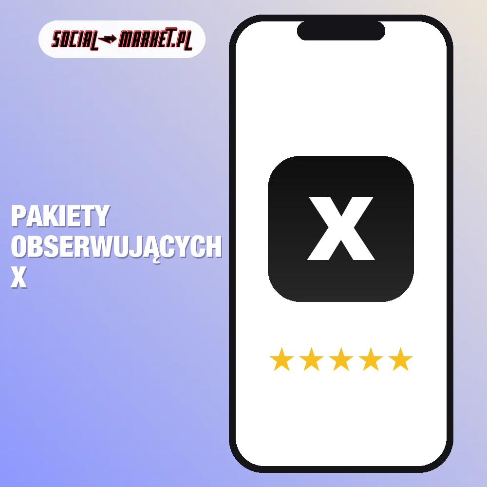 Pakiety obserwujących X (Twitter) 1 Pakiety obserwujących X (Twitter), social-market.pl